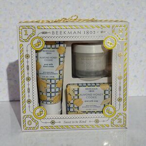 Beekman 1802 Sweet To Be Kind Almond Honey Cookie Bath & Body Gift Set New